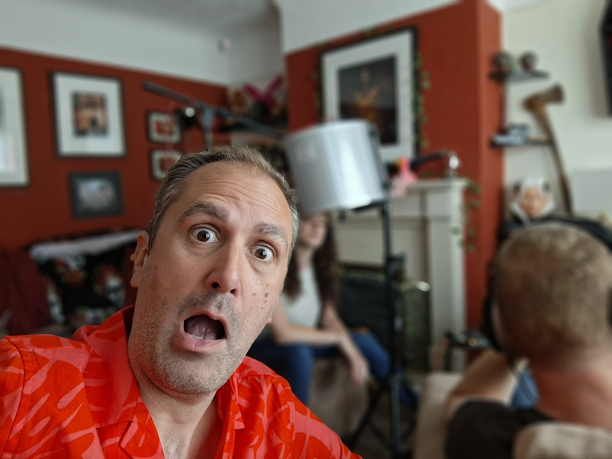 Nathan Head recording ADR on Blood Stream